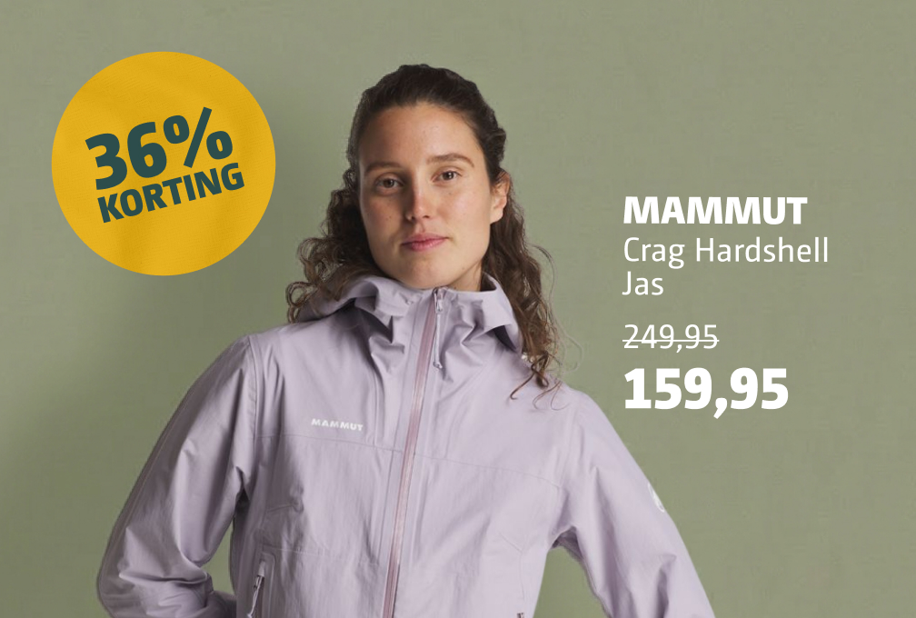 mammut crag hardshell jas deal dames