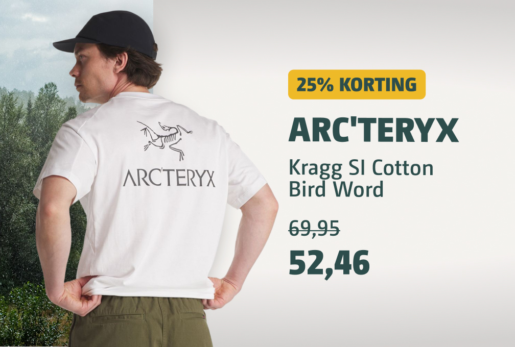 arcteryx shirt Bird wood met korting