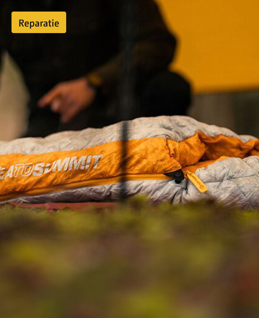 Reparatie slaapzak