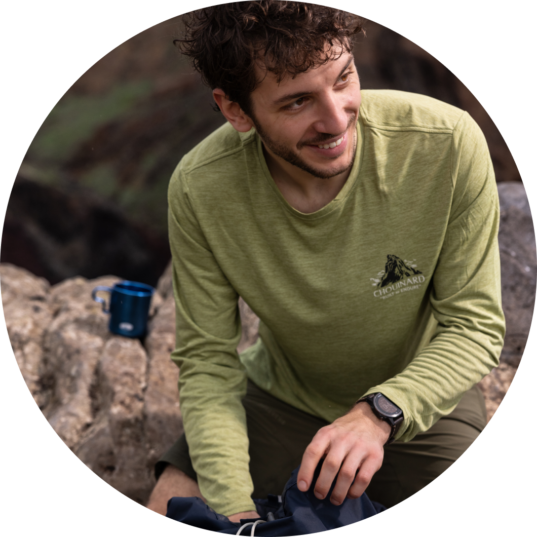 Buitenexpert David in de bergen