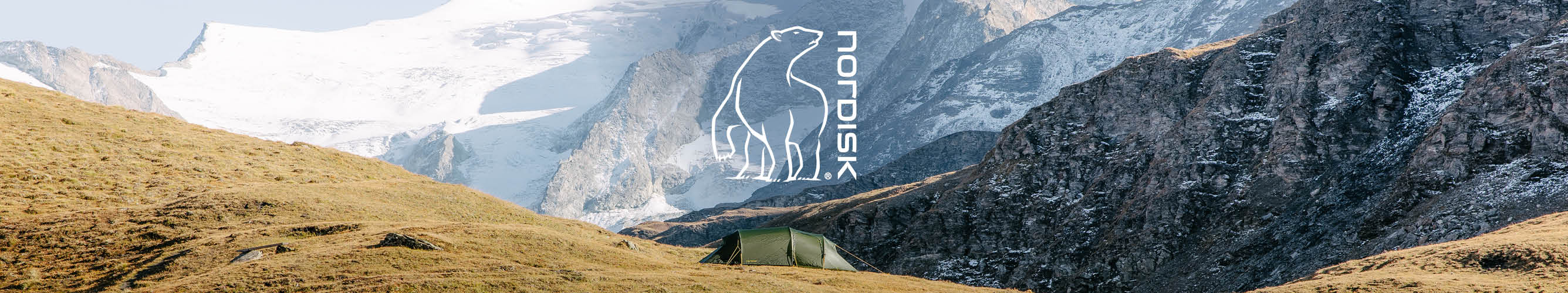 Nordisk-tent in de bergen