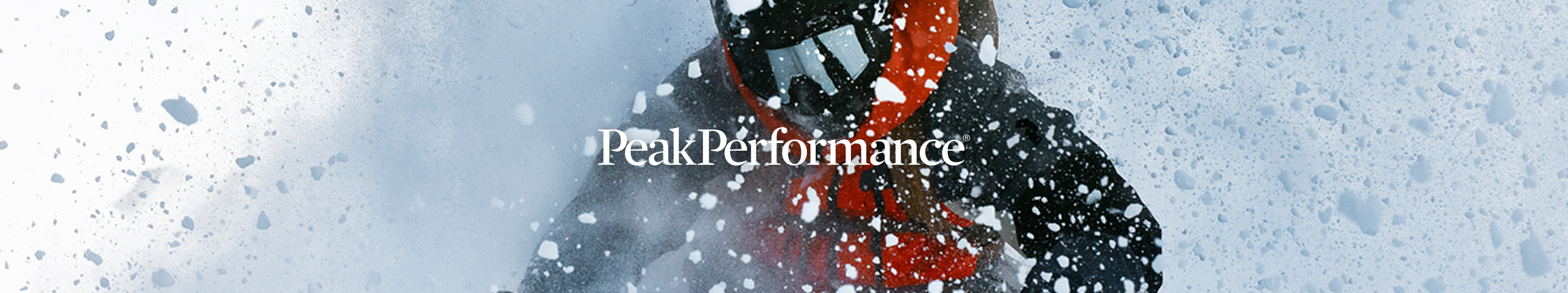 skiër in de sneeuw met het logo van picture in het midden