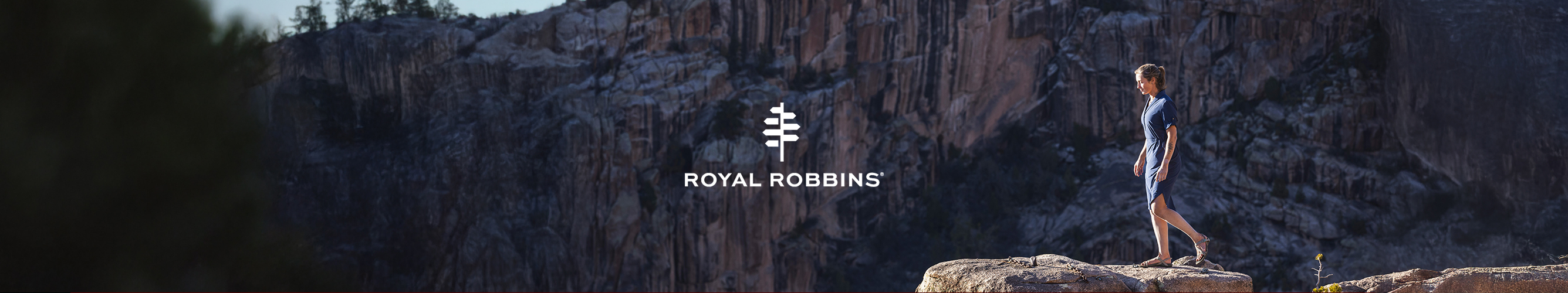 wandelaar in royal robbins kleding