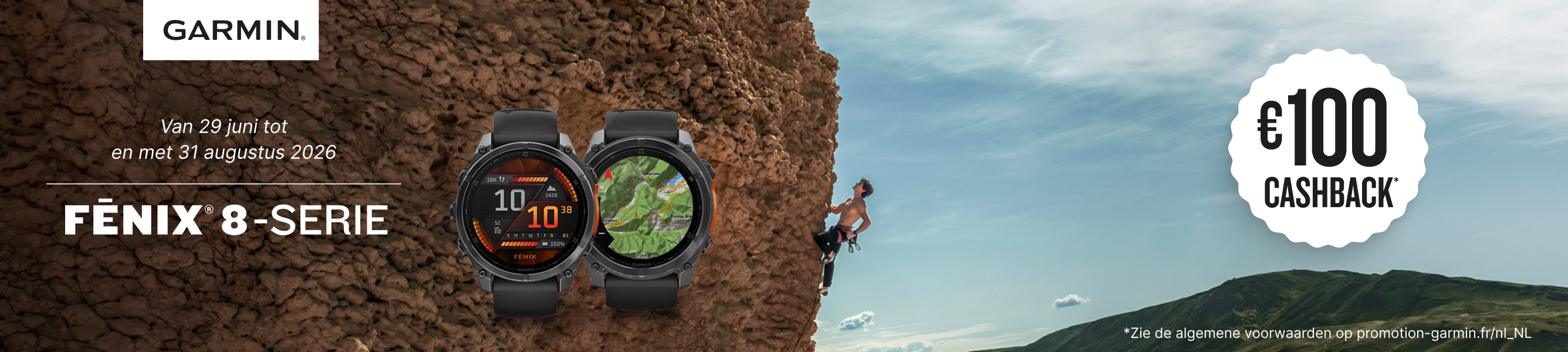 cashback actie fenix 8 garmin